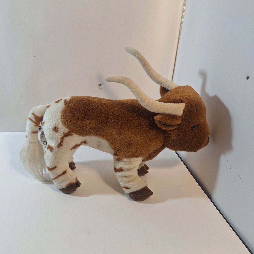 ZEB the LONGHORN STEER by Douglas Cuddle 13" stuffed plush animal Texas Cow* - Picture 4 of 7